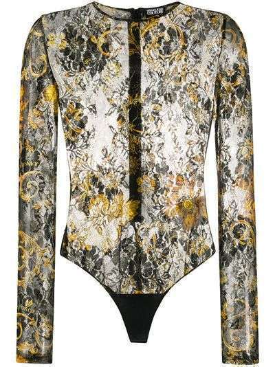 Versace Jeans Couture боди с цветочным принтом и узором Baroque