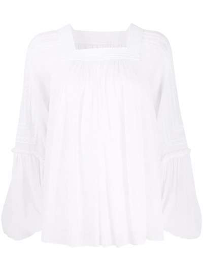 Chloé блузка с рукавами бишоп