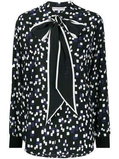 Givenchy блузка с геометричным принтом