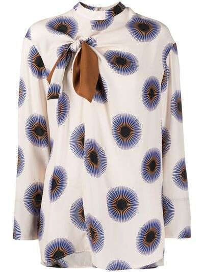 Stella McCartney блузка с абстрактным принтом