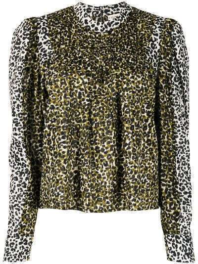Ulla Johnson блузка с леопардовым принтом