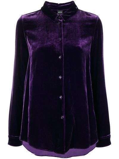 Aspesi velvet buttoned up cardigan