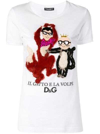 Dolce & Gabbana фактурная футболка