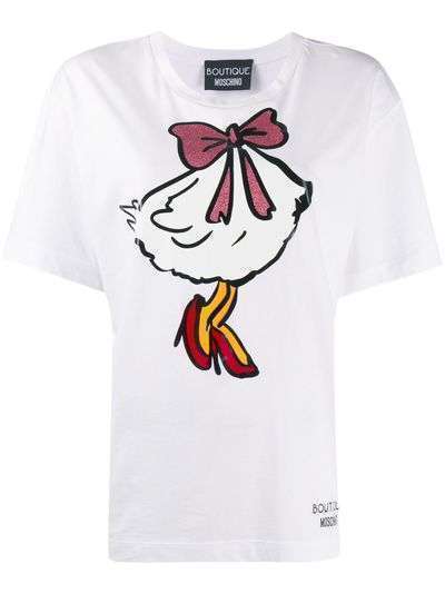 Boutique Moschino футболка с графичным принтом