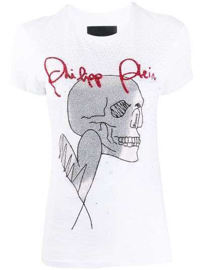 Philipp Plein футболка Love Plein с декором Skull