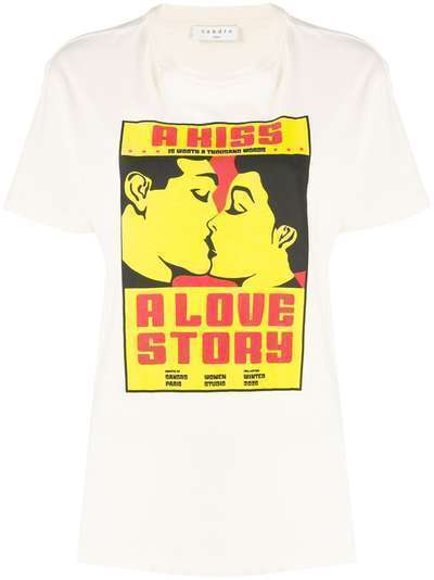 Sandro Paris футболка A Love Story