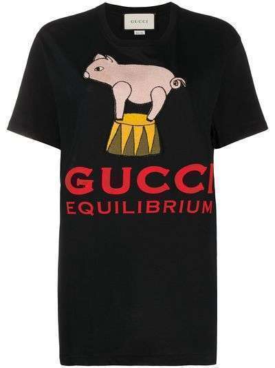 Gucci футболка с короткими рукавами и графичным принтом