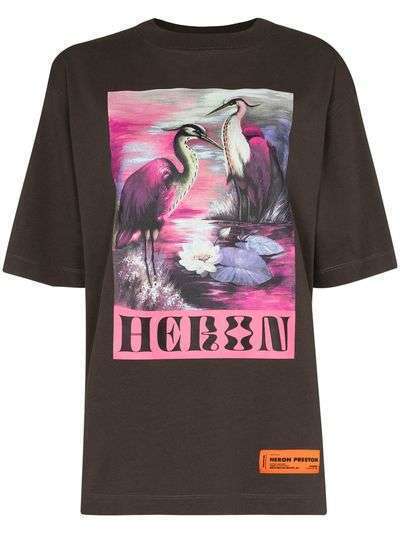 Heron Preston футболка с принтом Heron