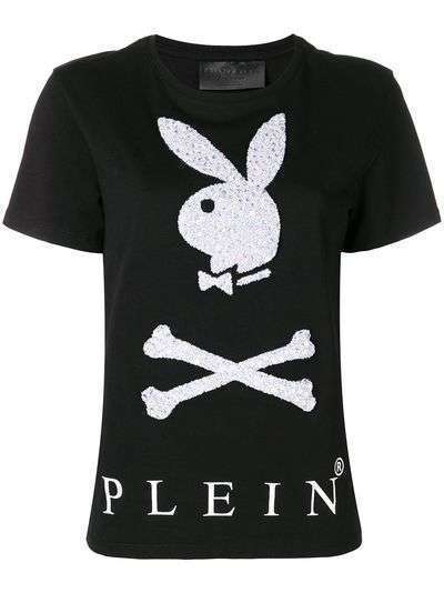 Philipp Plein футболка Philipp Plein x Playboy с принтом