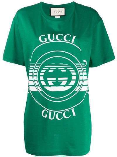 Gucci футболка оверсайз с принтом Gucci Disk