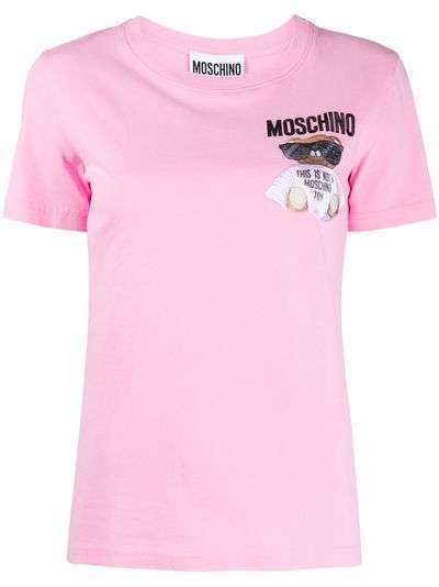 Moschino футболка Teddy Bear узкого кроя