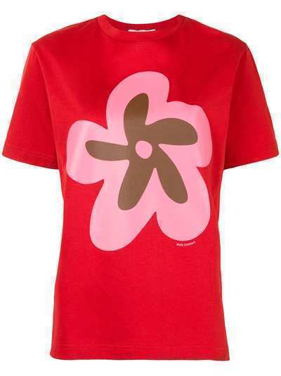 Molly Goddard футболка с цветочным принтом и круглым вырезом