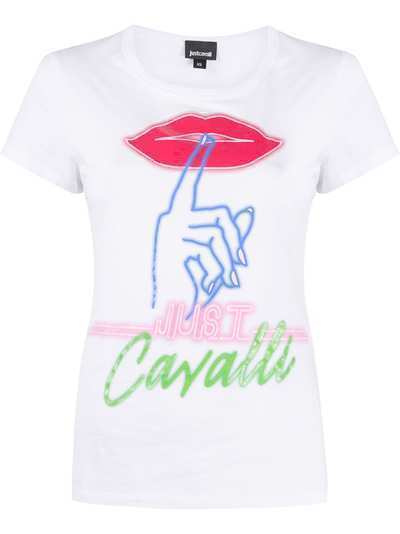 Just Cavalli футболка с принтом