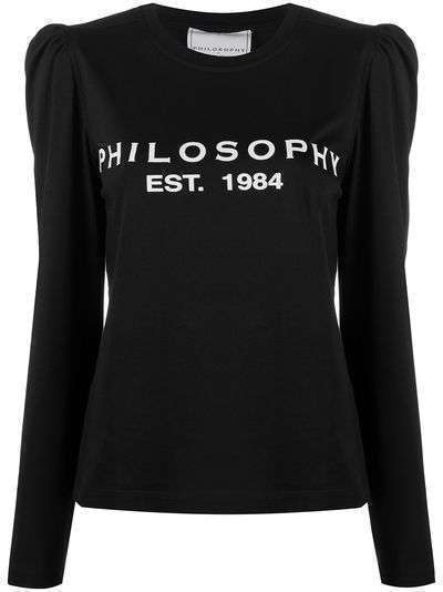 Philosophy Di Lorenzo Serafini рубашка с длинными рукавами и логотипом