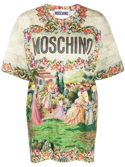 Moschino юбка с принтом