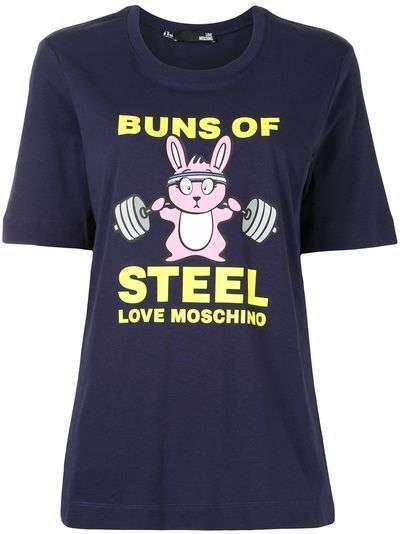 Love Moschino футболка Bunny Gym