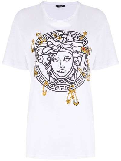 Versace футболка с принтом Medusa