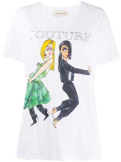 Alexandre Vauthier футболка Dolls с графичным принтом
