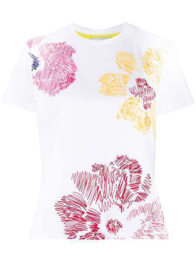Mira Mikati футболка с цветочной вышивкой