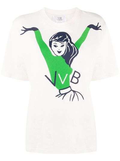 Victoria Victoria Beckham футболка Cheerleader с графичным принтом