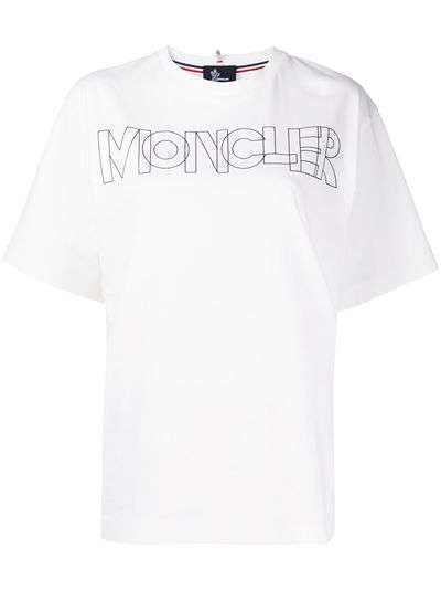 Moncler Grenoble футболка с круглым вырезом и логотипом