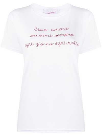 Giada Benincasa футболка с круглым вырезом и вышивкой