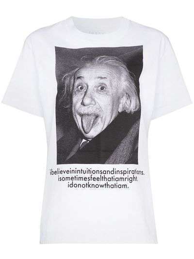 Sacai футболка Einstein с принтом