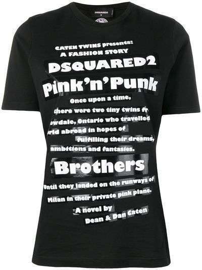 Dsquared2 футболка с принтом 'Pink'n'Punk'