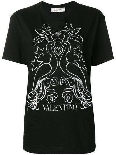 Valentino футболка с принтом