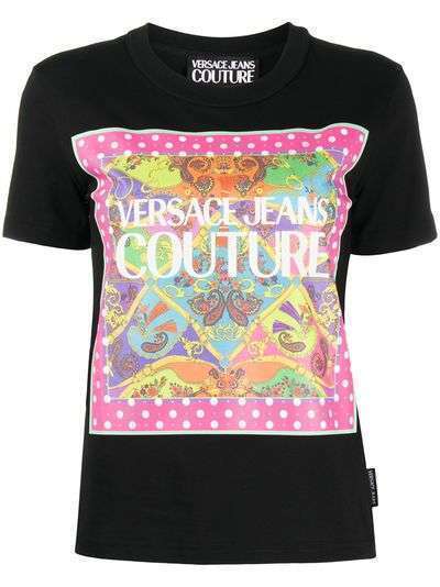 Versace Jeans Couture футболка с графичным принтом и круглым вырезом
