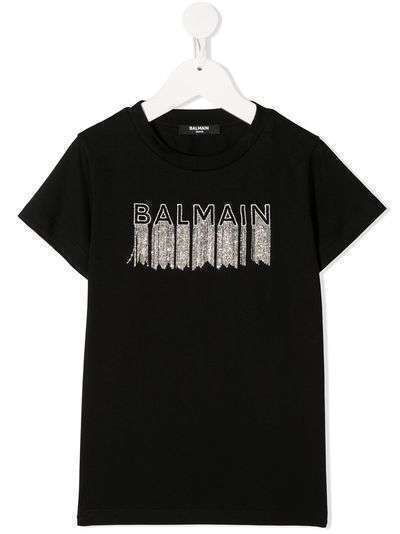 Balmain Kids футболка с логотипом