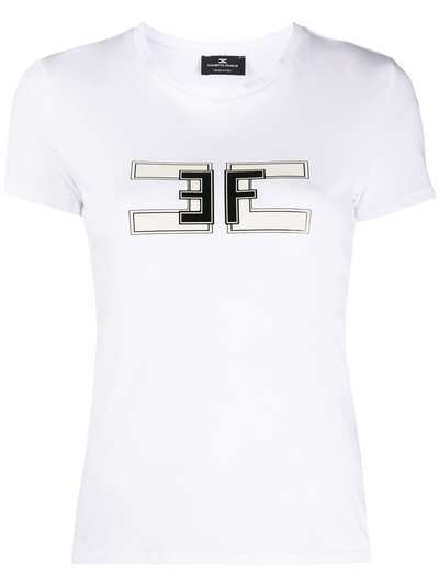 Elisabetta Franchi футболка с круглым вырезом и логотипом