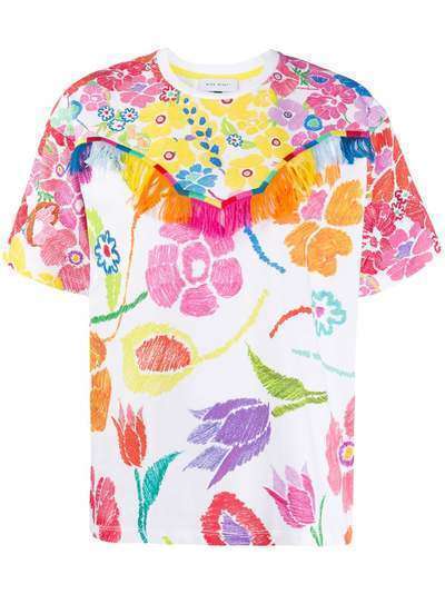 Mira Mikati футболка с цветочным принтом