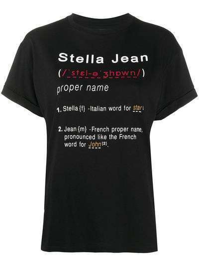 Stella Jean футболка с короткими рукавами и принтом