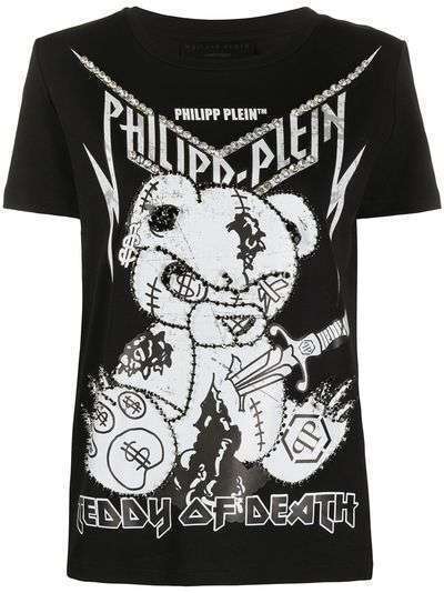 Philipp Plein футболка с принтом Teddy of Death