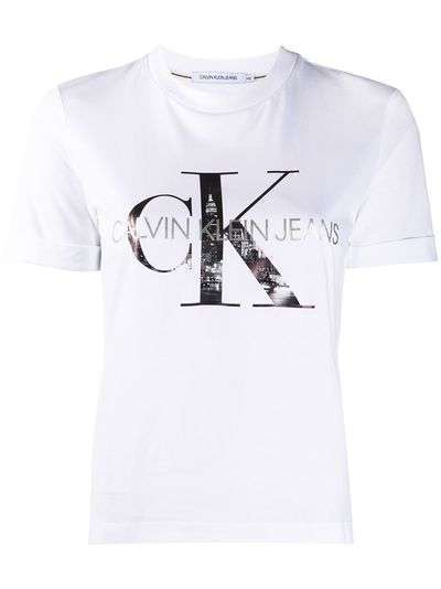 Calvin Klein Jeans футболка Manhattan с логотипом