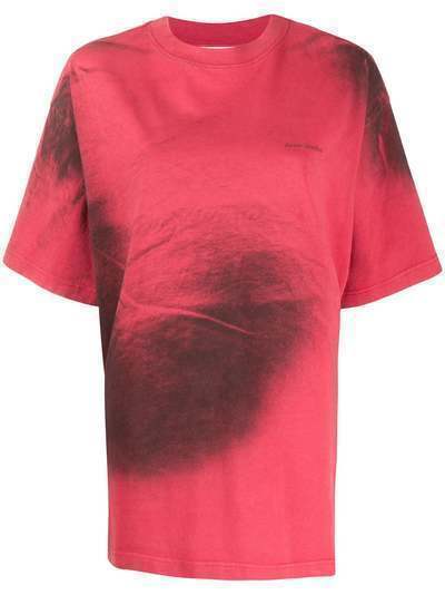 Acne Studios футболка с эффектом разбрызганной краски