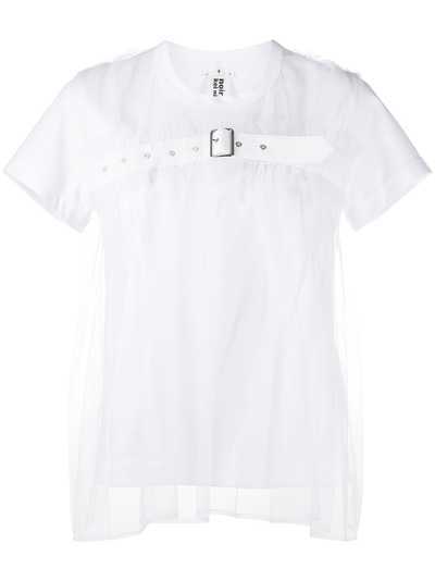Comme Des Garçons Noir Kei Ninomiya футболка с прозрачным слоем