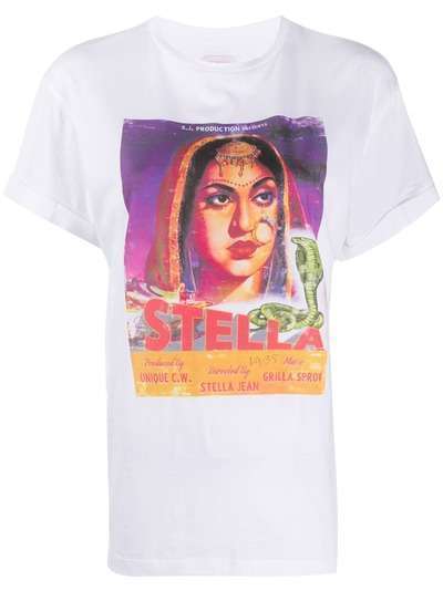 Stella Jean футболка с короткими рукавами и графичным принтом