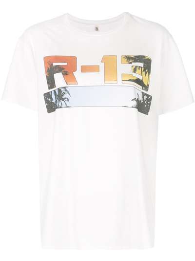 R13 футболка с графичным принтом