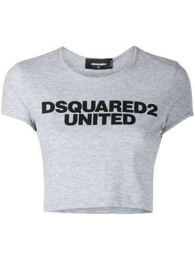 Dsquared2 укороченная футболка с логотипом