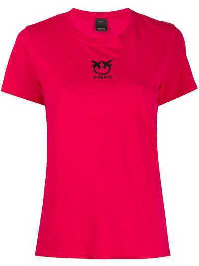 Pinko футболка с вышитым логотипом