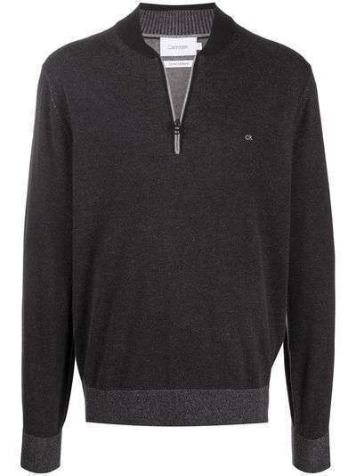 Calvin Klein пуловер с воротником на молнии