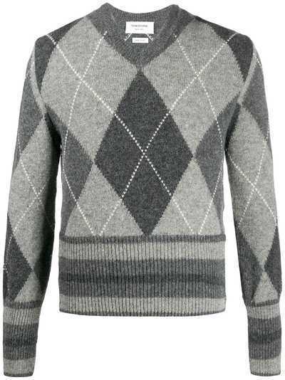 Thom Browne пуловер с V-образным вырезом