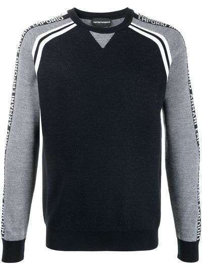 Emporio Armani пуловер с круглым вырезом и узором