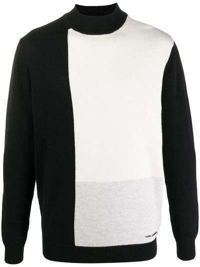 Karl Lagerfeld двухцветный свитер