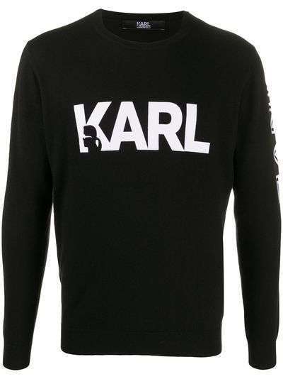 Karl Lagerfeld джемпер с логотипом и длинными рукавами