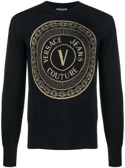 Versace Jeans Couture джемпер с отделкой в рубчик