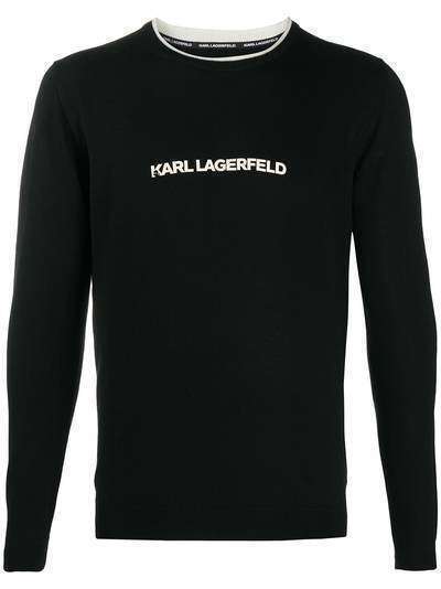 Karl Lagerfeld джемпер тонкой вязки с логотипом