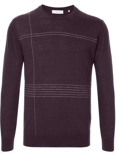Cerruti 1881 полосатый пуловер с круглым вырезом